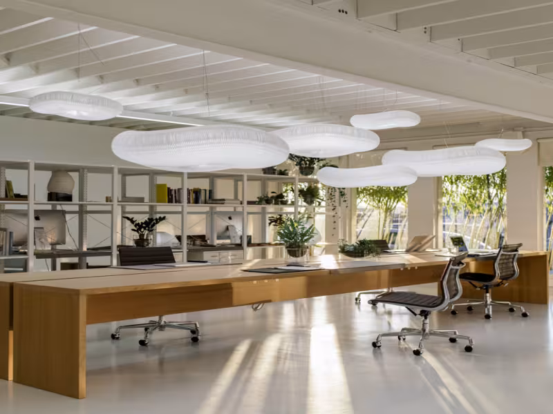 Ambient Textile Lighting from molo Brings Soft, Acoustic Comfort to Modern Workspaces
