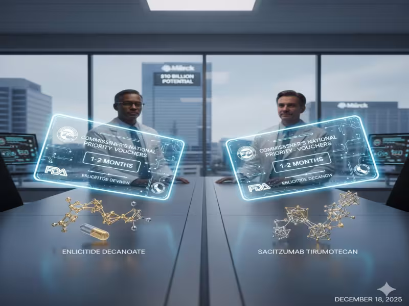 FDA Weighs National Priority Vouchers for Merck’s Enlicitide and Sacituzumab Tirumotecan, Potentially Compressing Review Timelines