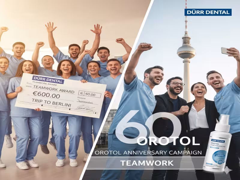 Dürr Dental Celebrates 60 Years of Innovation and Teamwork with Global Orotol Anniversary Campaign