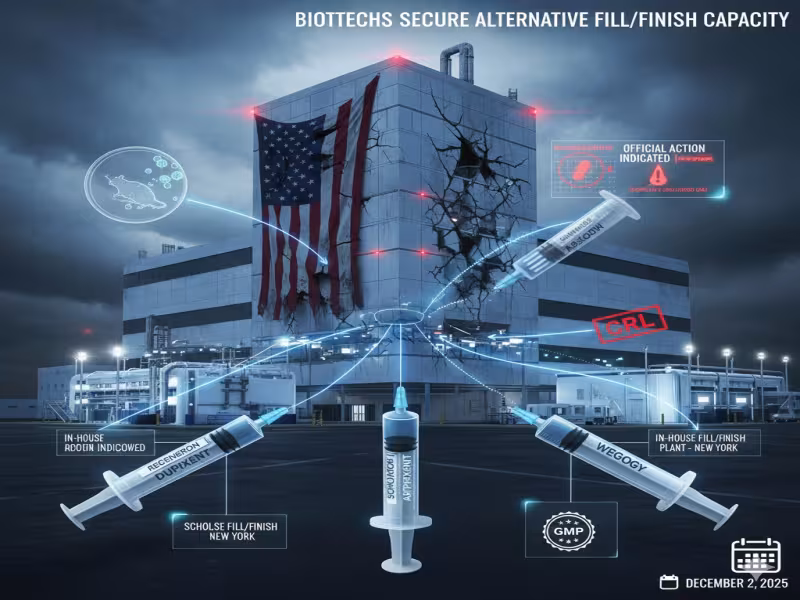 Regeneron and Scholar Rock Reroute Fill/Finish as Novo’s Indiana Plant Faces FDA Heat