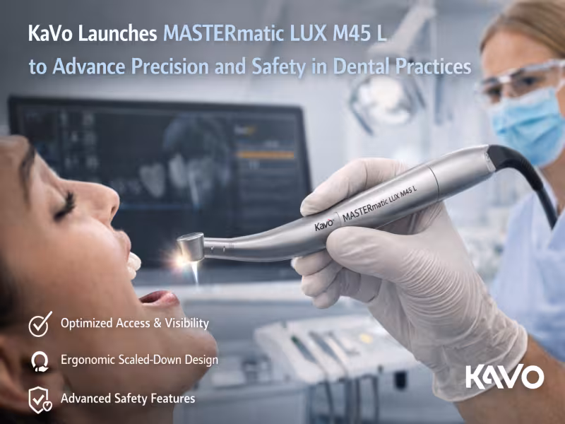 KaVo Launches MASTERmatic LUX M45 L to Advance Precision and Safety in Dental Practices