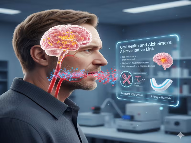 Oral Health and Alzheimer’s: New Research Underscores Preventive Potential of Antibacterial Lumoral Treatment