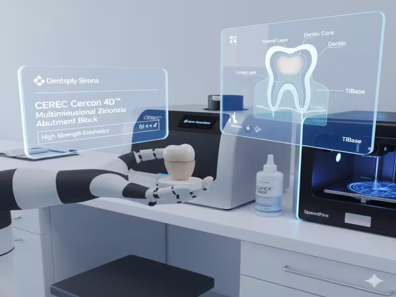 Dentsply Sirona Unveils World’s First Esthetic Multidimensional Zirconia Abutment Block